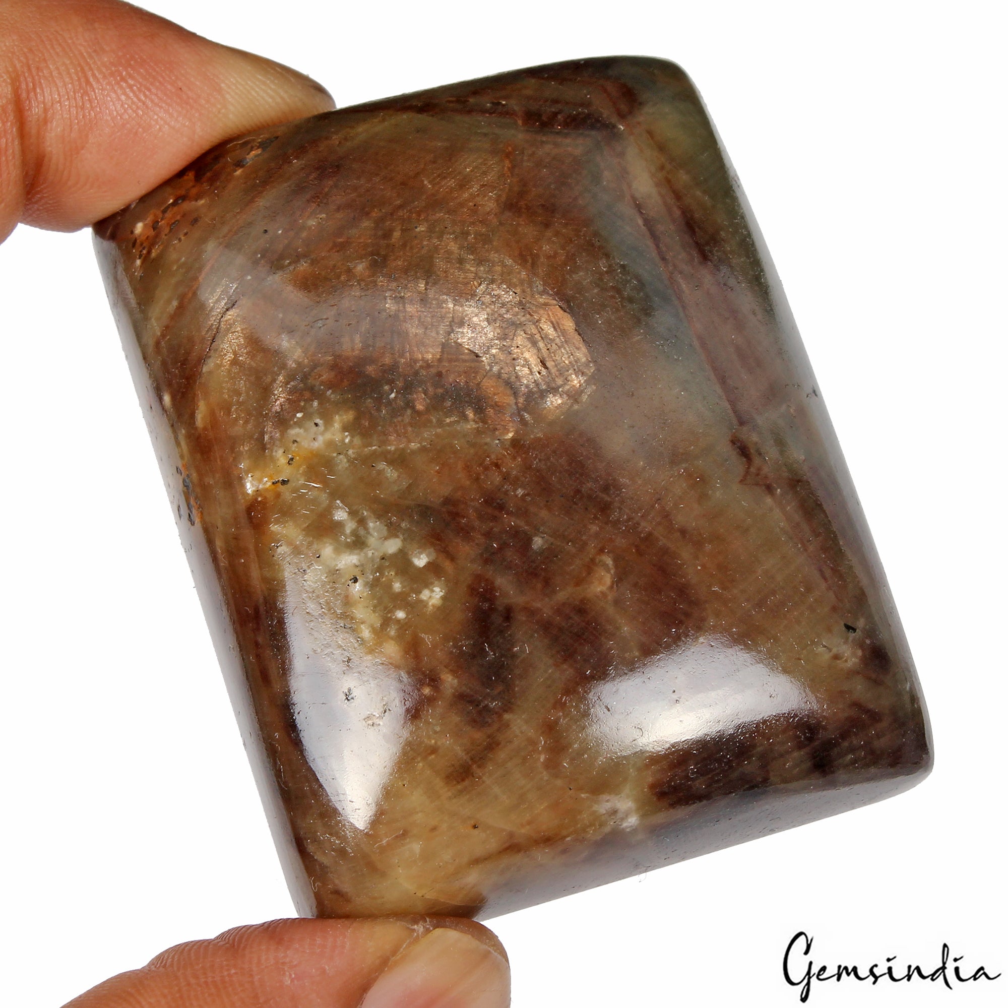 Huge 760 Ct Natural Brown Sapphire Untreated Loose Rectangular Cabochon Gemstone