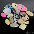 2400 Ct Window Onyx Druzy Fancy 28-66mm Natural Agate Geode Cab Gemstones Lot