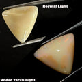 5.00 Cts Natural Ethiopian Opal Cabochon, Welo Multi Fire Trillion Huge Gemstone
