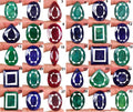 Ruby Lot, Loose Gemstone, Color Enhanced, Multi Color — 30 Pieces, 22mm to 42mm, 2163.50 Ct, Madagascar