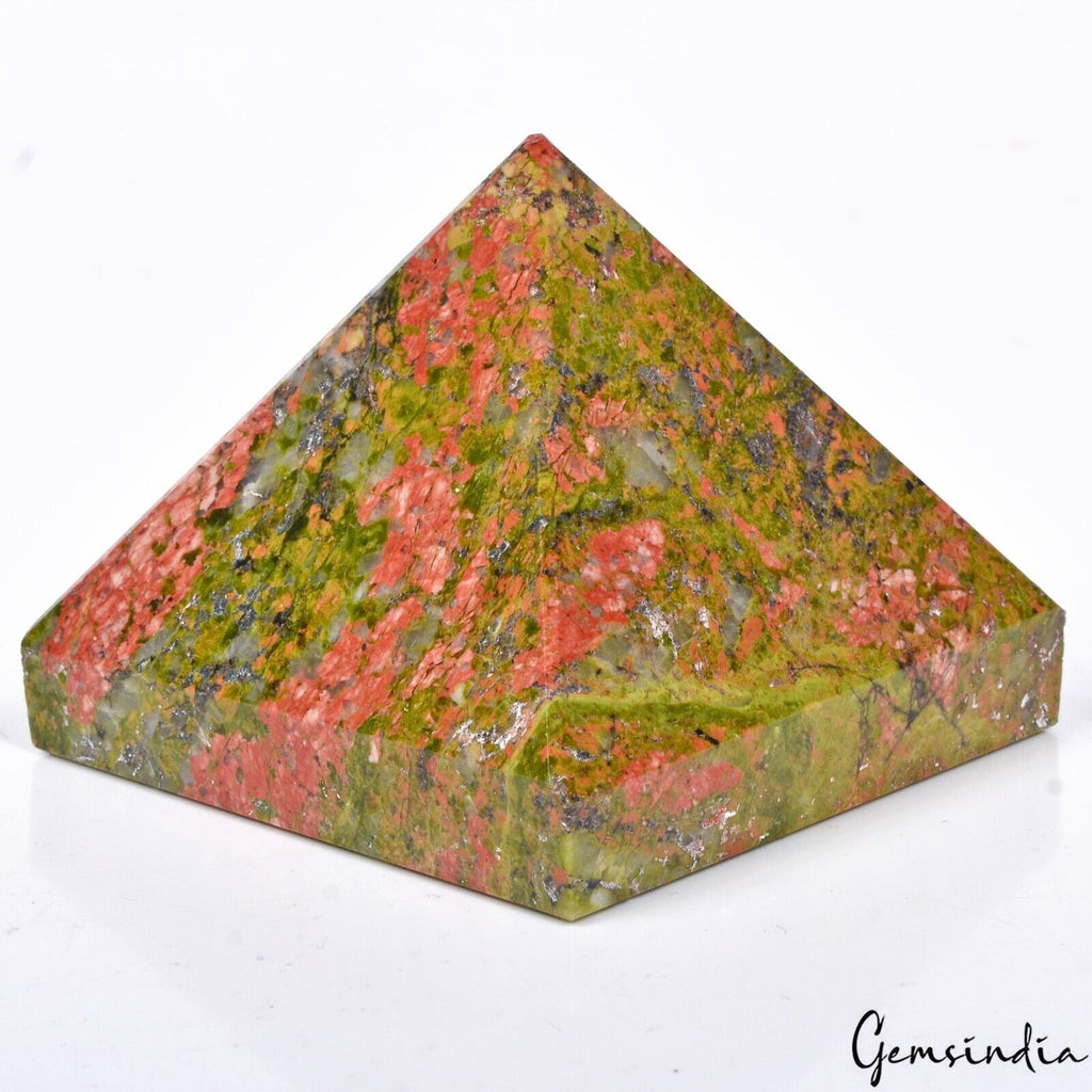 Unakite Loose Gemstone, Untreated — 1.75 x 2 inch, 1020 Ct (204 g)