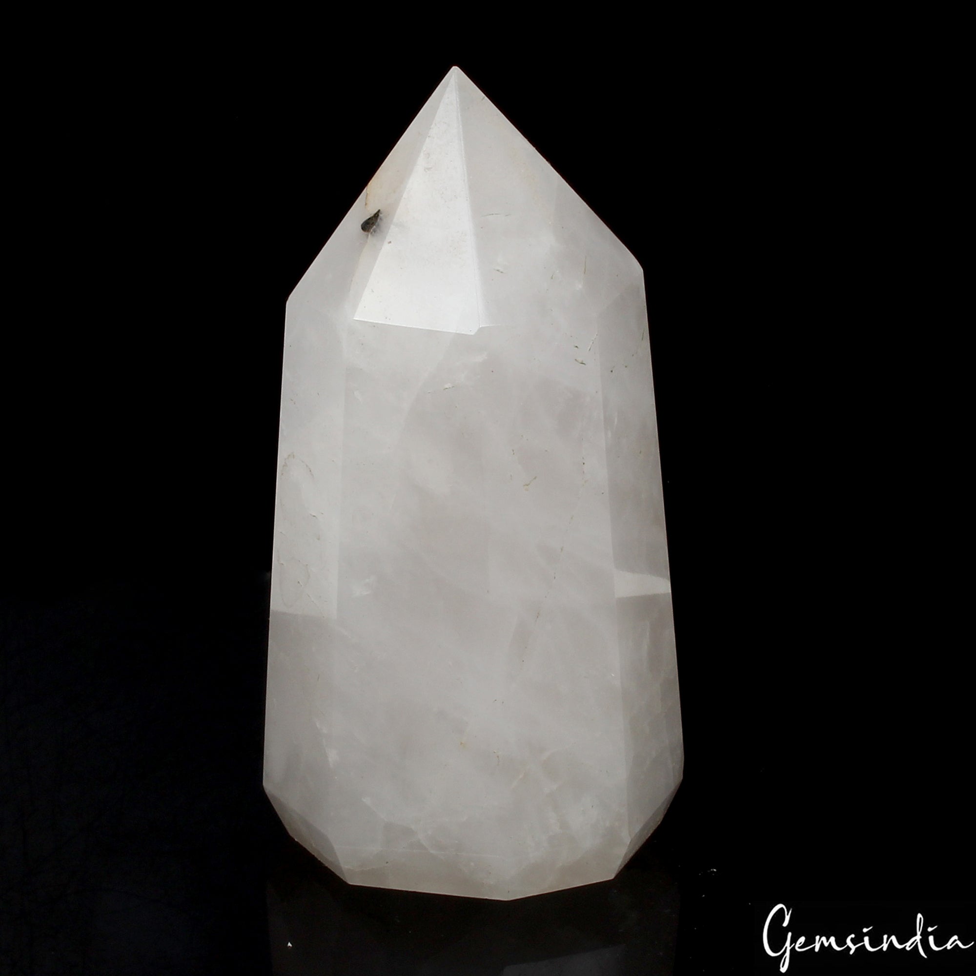 3.3" Natural White Quartz Tower Crystal Point Obelisk Healing Gemstone ~1020 Cts