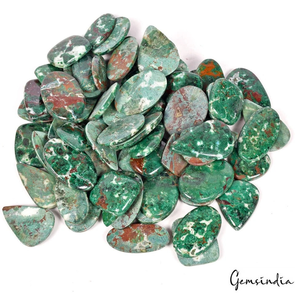 Azurite Lot, Cabochon, Untreated — 67 Pieces, 21mm to 42mm, 2500 Ct, Madagascar