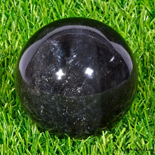 Agate Sphere, Black — 2.9 Inch in diameter, 3240 Ct, Madagascar