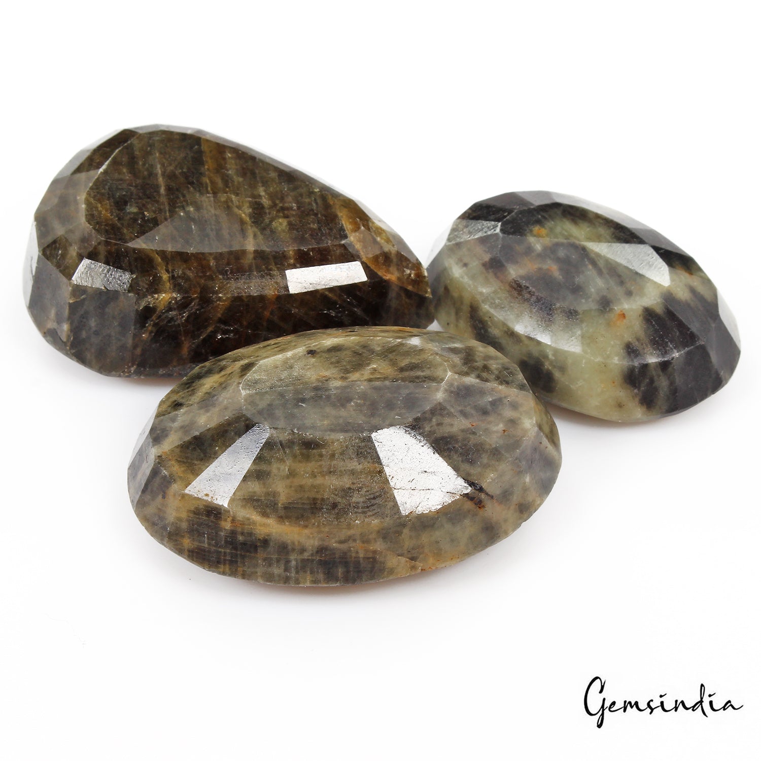 Sapphire Lot, Loose Gemstone, Untreated, Brown — 3 Pieces, 42mm to 51mm, 970 Ct, Madagascar