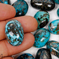 Turquoise Cabochon, Oval Cabochon, Untreated — 19 mm to 26mm, 500 Ct