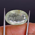 Certified 15 Cts Natural Brazilian Green Rainbow Shine Aquamarine Oval Cut Gem