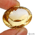 Citrine Loose Gemstone, Untreated, Yellow — 30x22x22mm, 81.60 Ct, Brazil