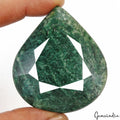530 Ct Natural Brazilian Green Emerald Pear Faceted Cut Loose Huge Size Gemstone