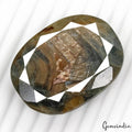 Blue Sapphire Loose Gemstone, Untreated, Brown — 53x40x16mm, 445 Ct, Madagascar