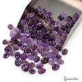 440 Ct Natural Untreated Purple Amethyst Mix Cabochon Loose Gemstone Lot 104 Pcs