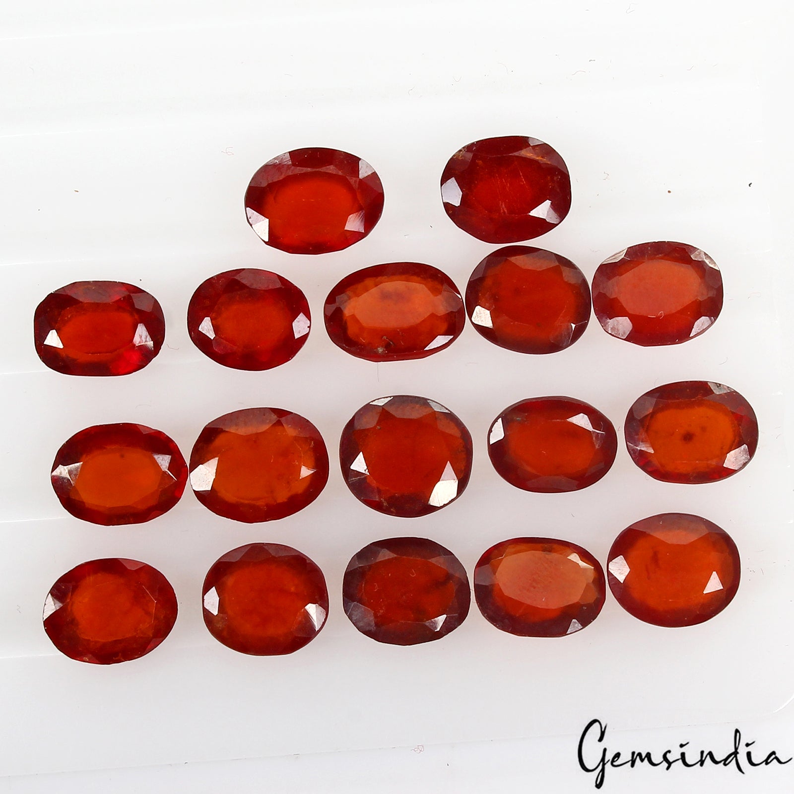 Garnet Lot, Loose Gemstone, Untreated — 17 Pieces, 08mm to 9mm, 45.80 Ct, Sri Lanka