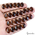 Smoky Quartz Lot, Cabochon, Untreated — 40 Pieces, 12x8mm, 173.60 Ct