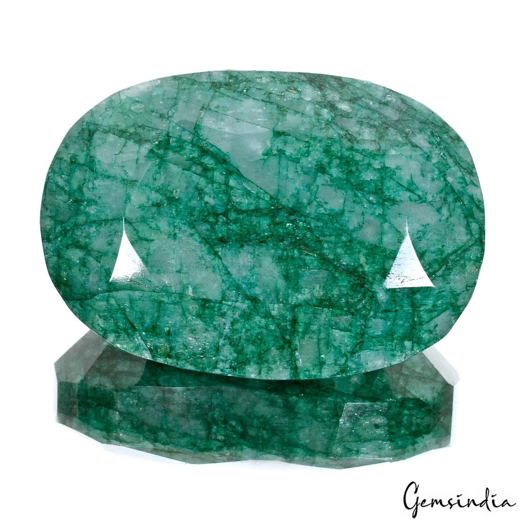 1280 Cts Natural Green Emerald Oval Cut Huge Earth Mined Museum Size Gemstone