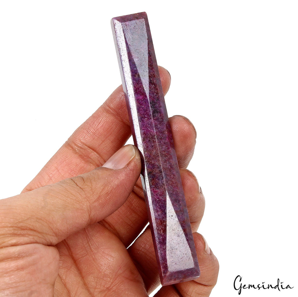 Certified 263.30 Cts Natural Ruby Kitkat Baguette Cut Earth Mined Loose Gemstone