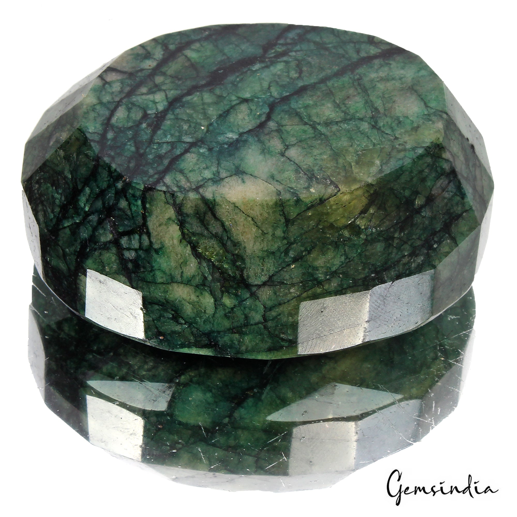 930 Ct Natural Dark Green Emerald Oval Faceted Earth Mined Loose Huge Gemstone