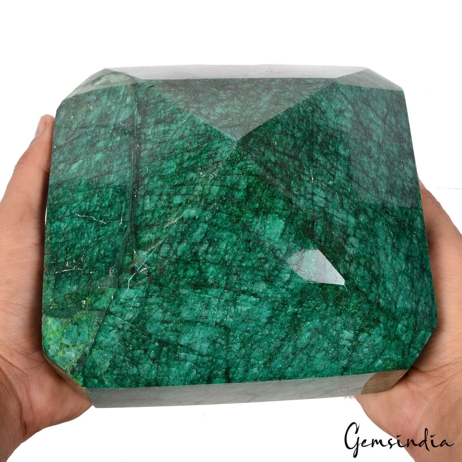 5.89Kilo Natural Brazilian Green Emerald Museum Grade Octagon Cut Huge Loose Gem