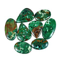 520 Cts/8 Pcs Natural Untreated Green Chrysocolla Mixed Cab Loose Gems Wholesale