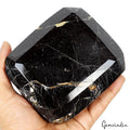 1.5 Kg Natural Black Tourmaline Collectors' Grade Untreated Emerald Cut Gemstone
