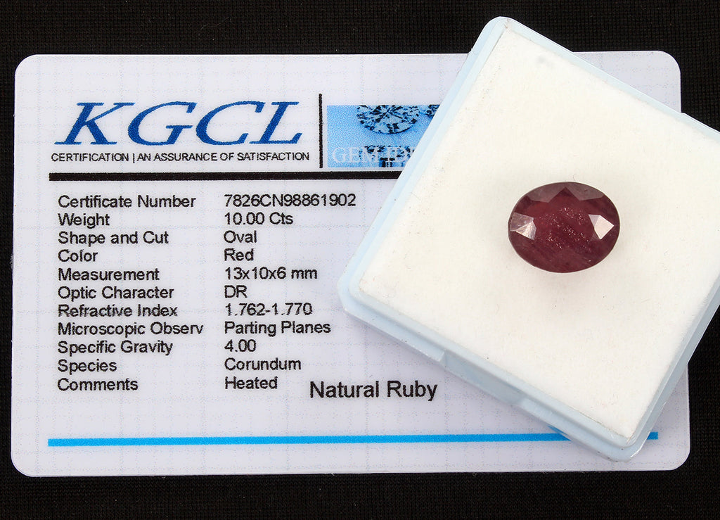 10.00 Ct.Museum Gem! Natural Top Red Pink Normal Heated Ruby Mozambique Gemstone