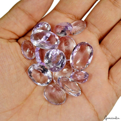 Amethyst Lot, Loose Gemstone, Oval, Untreated — 14 Pieces, 13mm to 20mm, 157.50 Ct, Brazil