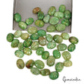 390 Ct Natural Green Brazilian Emerald Oval Cut Hand Carved Loose Gems Lot 48 Pc