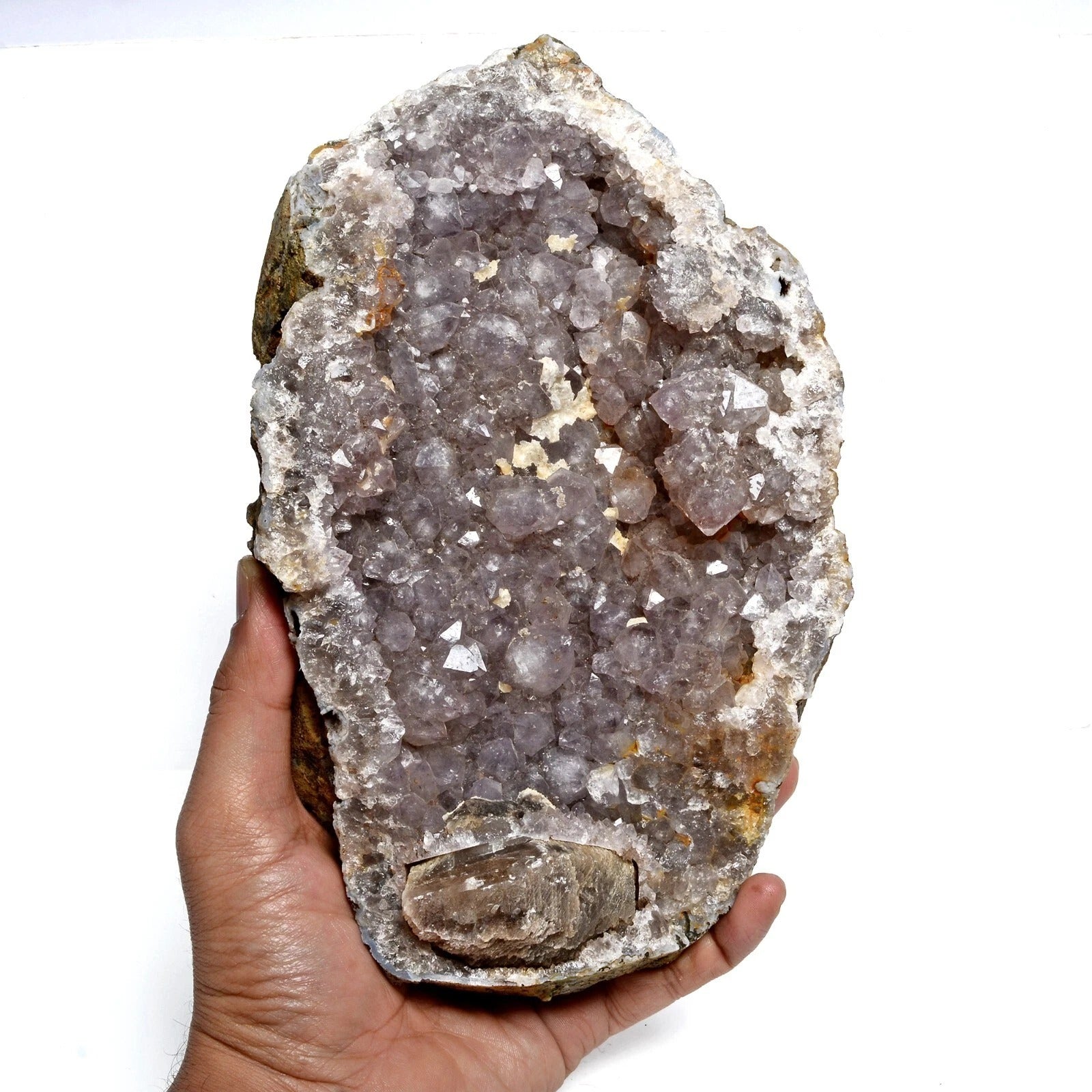 Amethyst Geode, Untreated — 10 x 6 x 2.5 inch, 1.75 Kg (8775 Ct), Uruguay