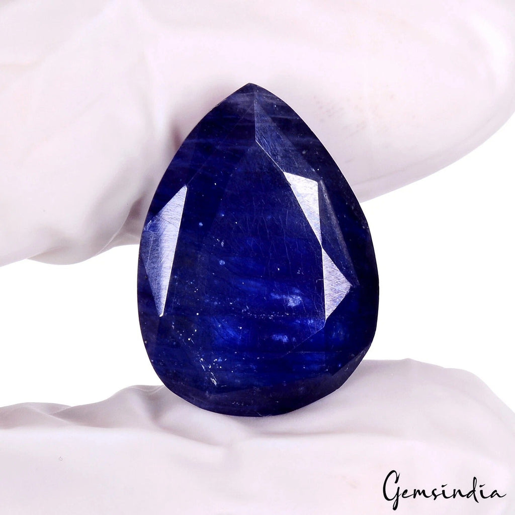 22.30 Ct Natural Blue Ceylon Sapphire Excellent Pear Cut Certified Loose Gems