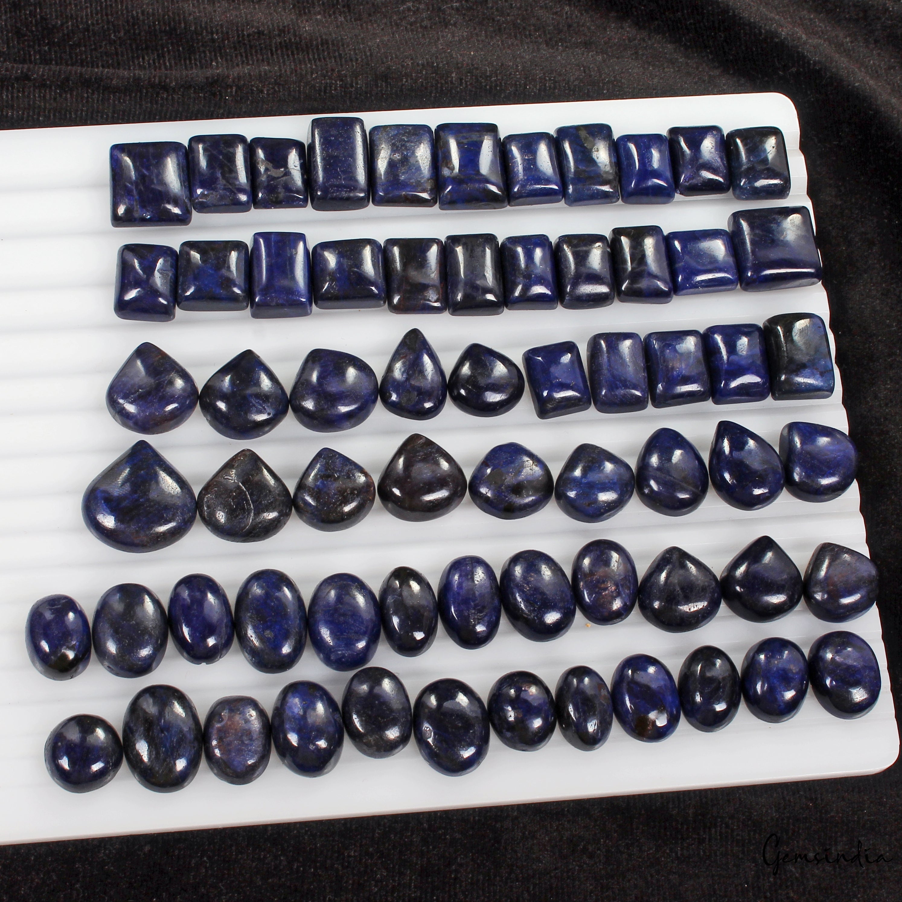 1000 Ct Natural Blue Sapphire Mix Cab 12mm- 19mm Loose Wholesale Gemstones Lot