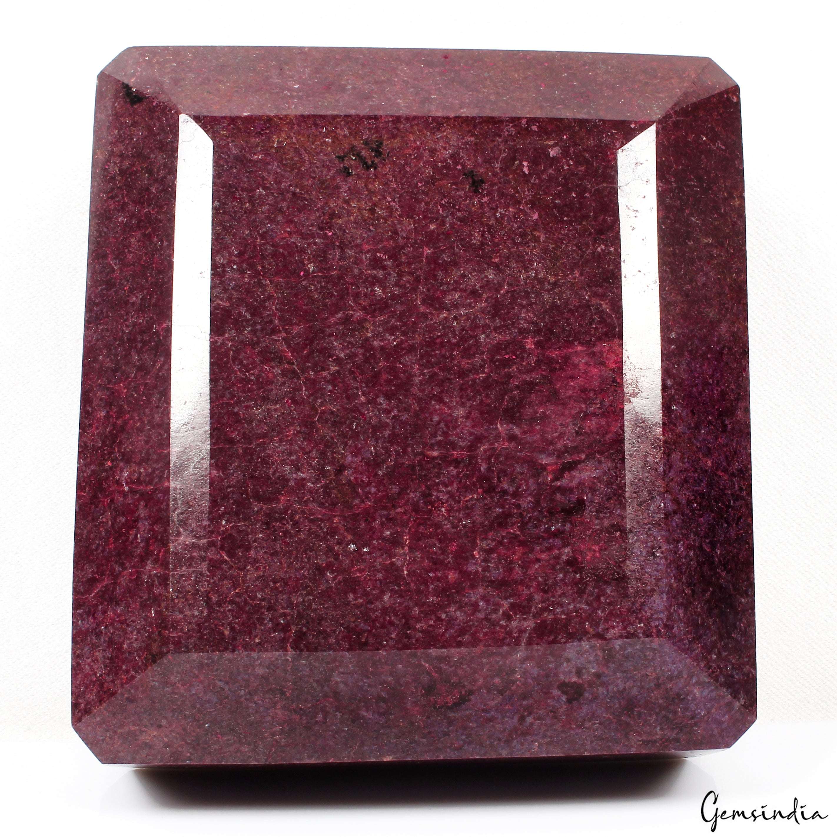 4.7Kg Natural Ruby Huge Octagon Cut Earth-mined Museum Grade Madagascar Gemstone