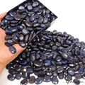 Blue Sapphire Lot, Loose Gemstone, Oval Cut, Color Enhanced — 385 Pieces, 15mm to 19mm, 7500 Ct (1.5 Kg)