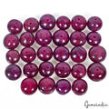 650 Ct/28 Pcs Natural Dark Red Ruby Round Cab Drill Beads Gems Lot For Jewelry