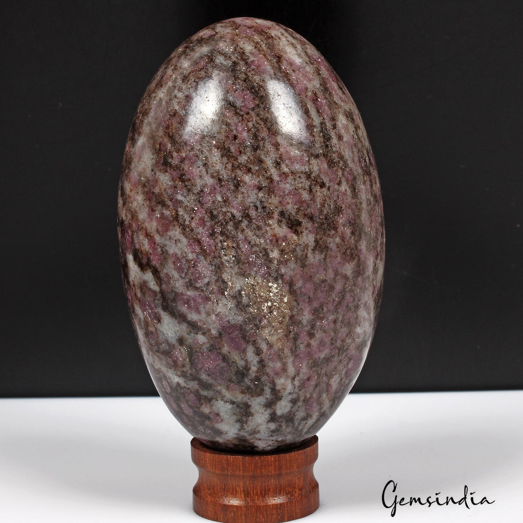 2000 Ct Natural Spinel Matrix Crystal Mineral Healing Lingam/Egg Shape Gemstone