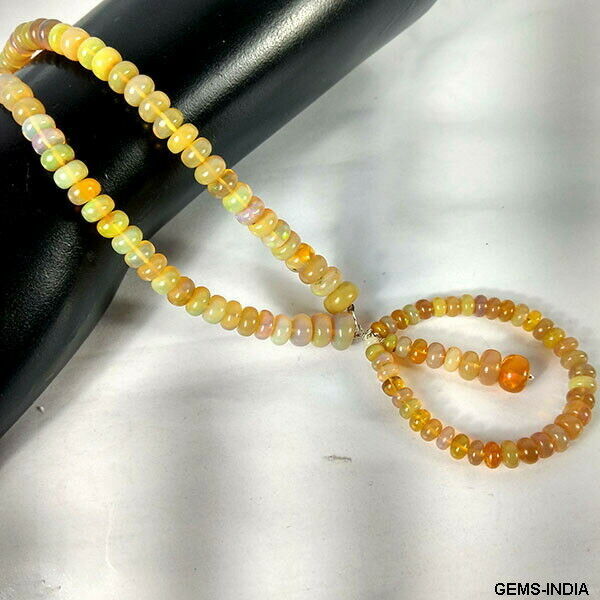 Ethiopian Opal Necklace, Untreated — 20 Inch, Ethiopia