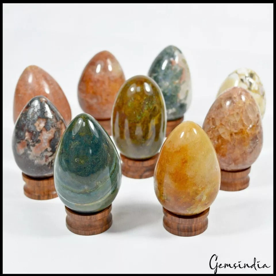 Moss Agate Sphere, Untreated, Multi Color — 9 Pieces, 51mm to 58mm, 1 Kg (5000 Ct), Madagascar