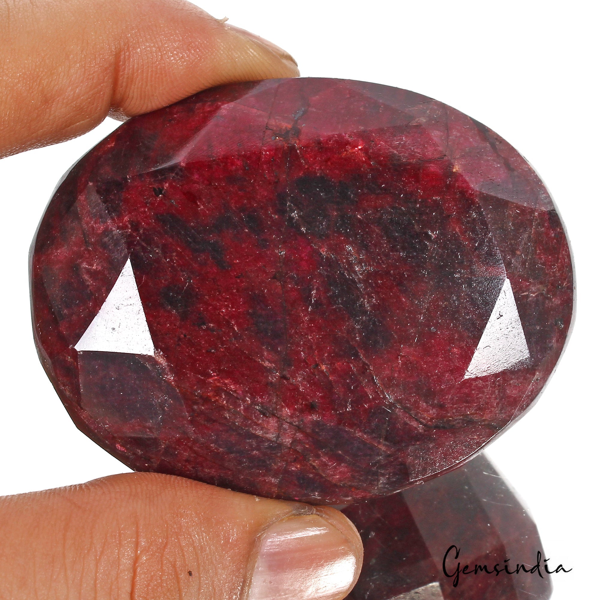 Certified 1200 Ct Natural African Blood Red Ruby Oval Faceted Cut Huge Loose Gem