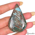 121.20 Ct Natural Blue Spiderweb Turquoise Pear Cabochon Arizona Loose Gemstone