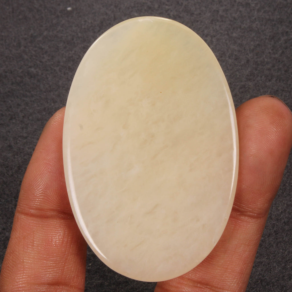 160 Cts Natural Untreated Peach Quartz Oval Loose 62x41c8mm Gemstone For Pendant