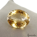 VVS 46.00 Cts Natural Yellow Citrine Oval Checker Cut Eye Clean Loose Gemstone~