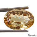 37.25 Ct Eye Clean Natural Yellow Citrine Oval Cut Loose Jewelry Gemstone~Brazil