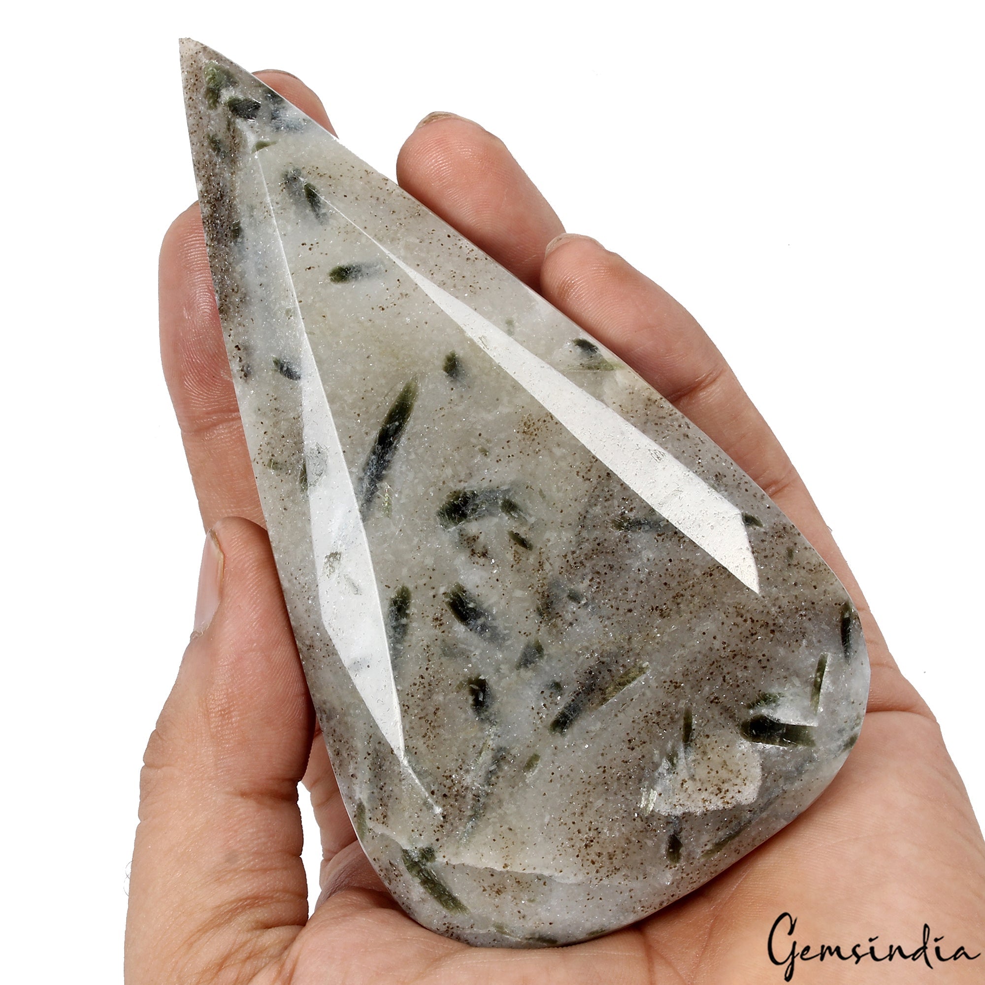 2020 Cts Natural Rutilated Quartz Pear Cut Loose Untreated Madagascar Gemstone