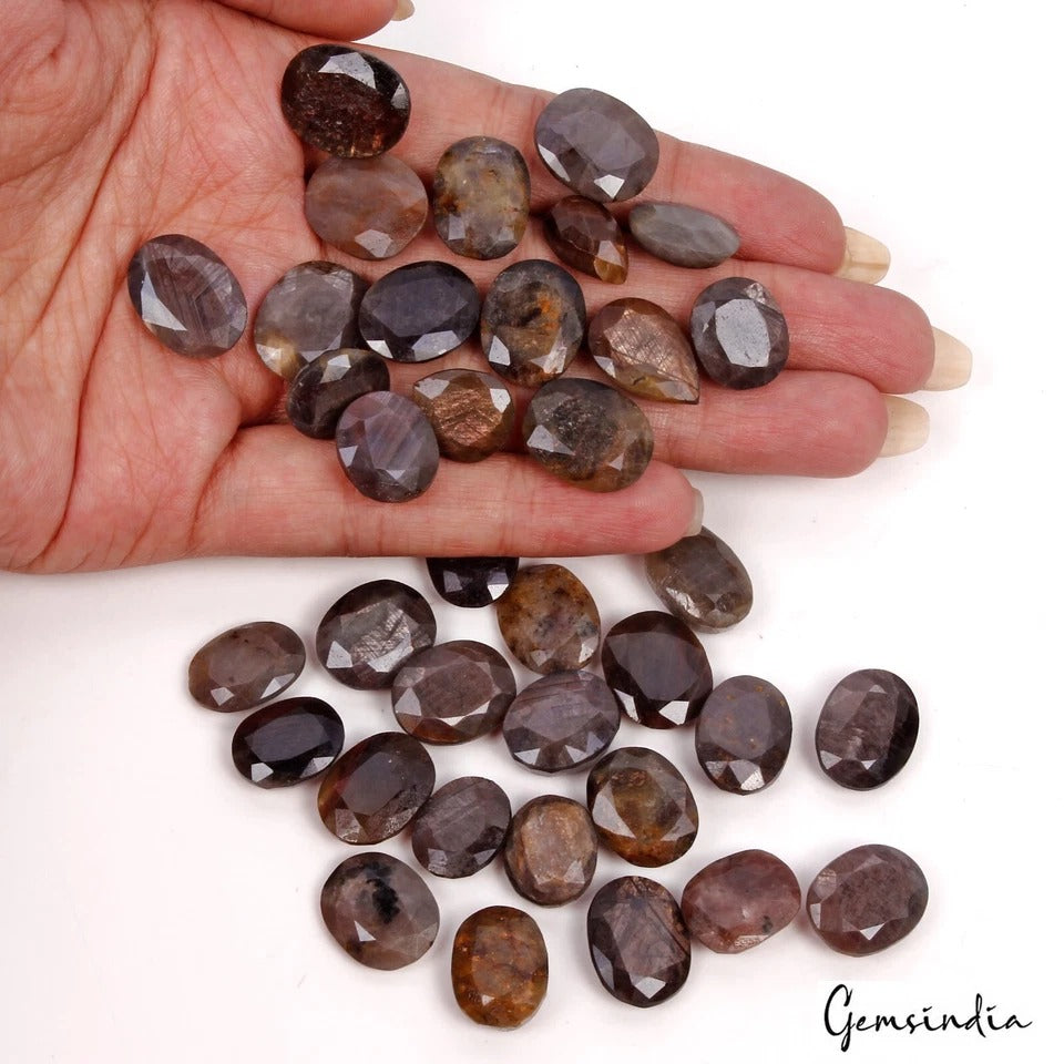 Sapphire Lot, Loose Gemstone, Untreated, Multi Color — 36 Pieces, 13mm to 17mm, 450 Ct