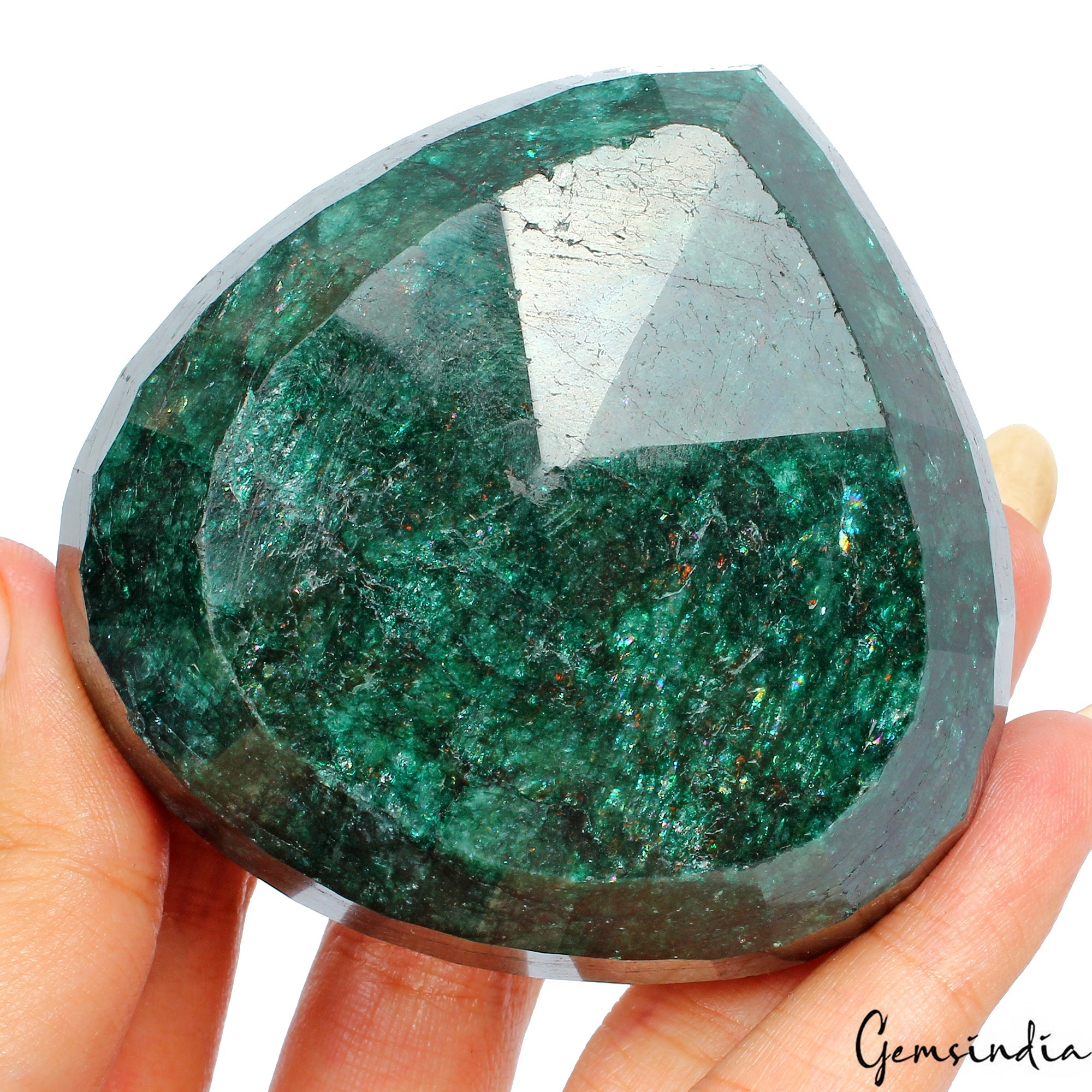 1220 Ct Natural Brazilian Dark Green Emerald Pear Cut Loose Huge Earth Mined Gem