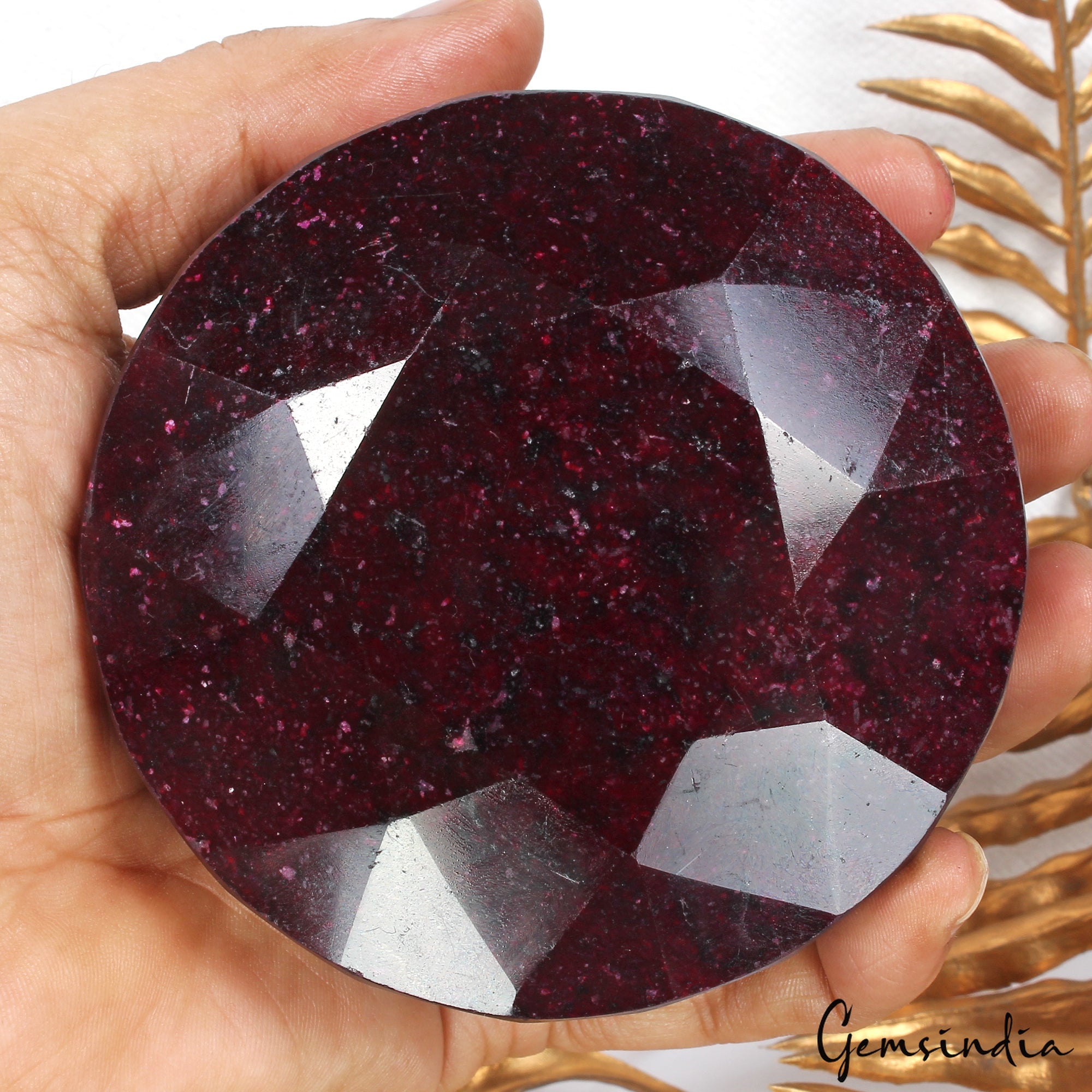 Large Natural Dark Red Ruby 4020 Ct Round Ruby Huge Loose Earth Mined Gemstone