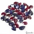 227.30 Ct/13-16mm Natural Ruby Sapphire Pear Cut Loose Madagascar Ring Size Gems