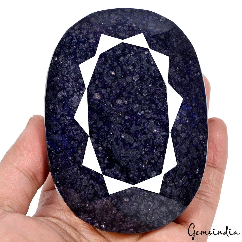 Huge 3150 Cts Natural African Dark Blue Sapphire Oval Cut Loose Museum Size Gem