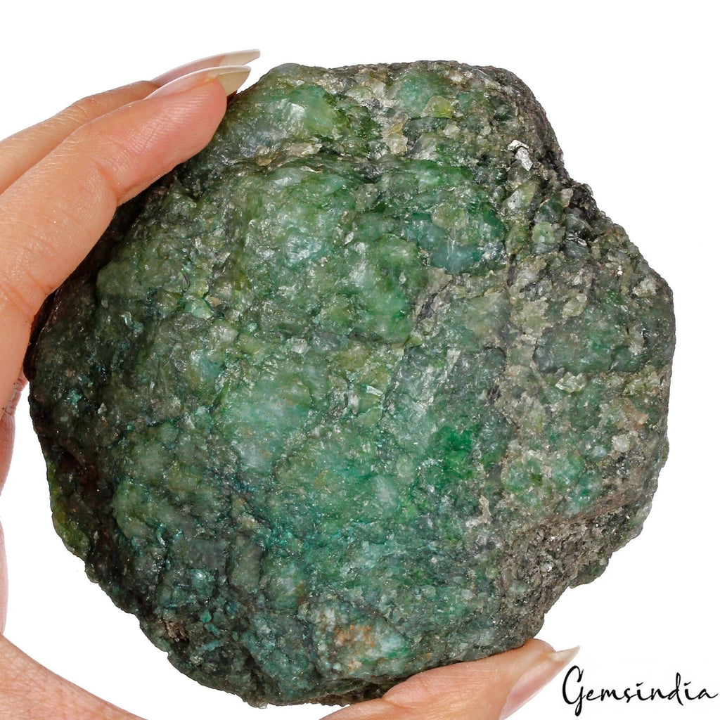 3560 Ct Natural Brazilian Green Emerald Raw Rough Rock Crystal Minerals Huge Gem