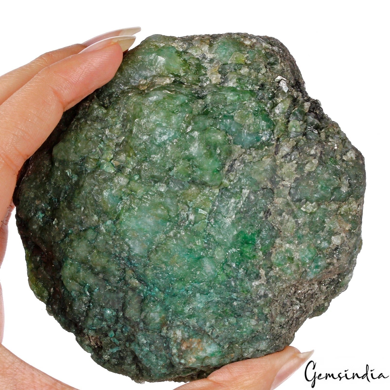 3560 Ct Natural Brazilian Green Emerald Raw Rough Rock Crystal Minerals Huge Gem