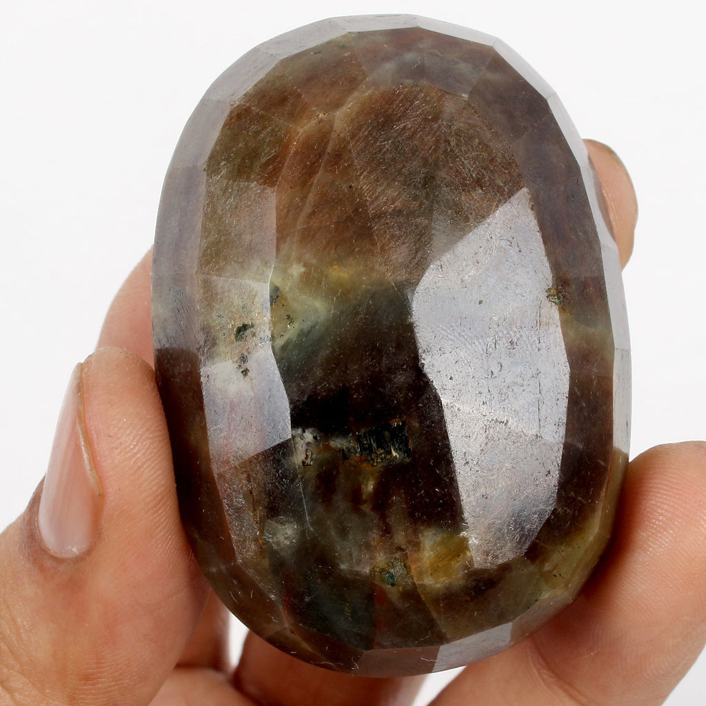 Certified 525 Cts Natural Untreated Brown Sapphire Oval Cut Huge Size Gemstone