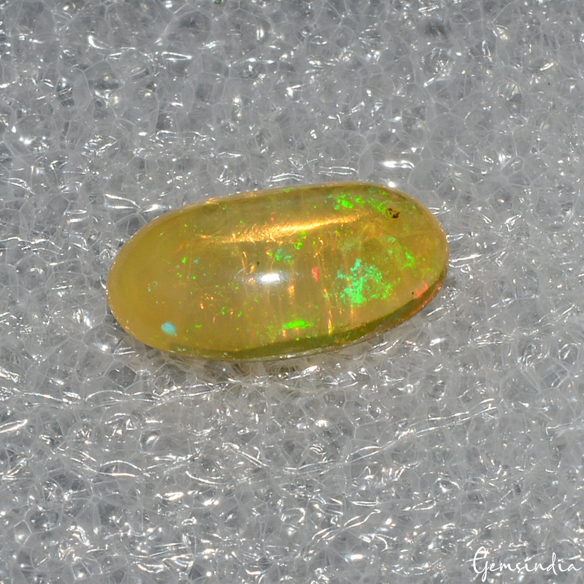 Certified 2.60 Cts Natural Ethiopian Opal Oval Flashy Untreated Loose Gemstone